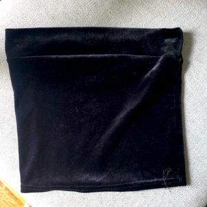 Velvet tube top